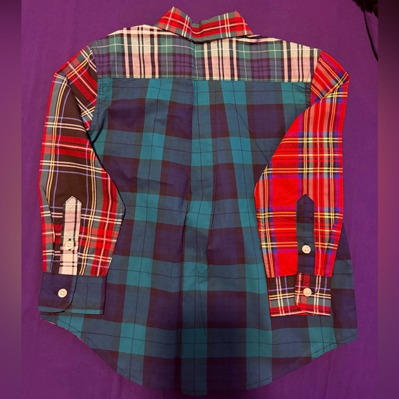 Ralph Lauren Polo Vibrant Plaid Button Down Shirt - Toddler 2T - Picture 2 of 4
